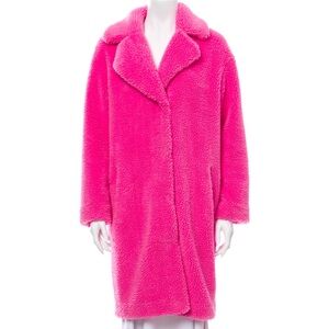 Stand Studio Faux Fur Pink Coat